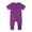Purple, variant on SNKSDGM Baby Jumper July 4Th Baby Rompers Footless Pajamas Zipper Short Sleeve Sleeper Jumpsuit 12-18 Months