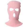 thumbnail image 5 of Full Face Cover Ski Mask Hat 3 Holes Windproof Knit Beanies Bonnet Winter Warm Unisex Caps Pink, 5 of 5