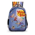 thumbnail image 6 of Phineas And Ferb Backpacks Lightweight Casual Bookbags Travel Daypack Bookbags for Camping Hiking, 6 of 8