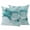 Turquoise, variant on 2 Pack Outdoor Waterproof Throw Pillow Covers,Teal Marble Gradient Water Ripple Decorative Square Patio Pillowcases for Chair Couch Sofa 16x16in