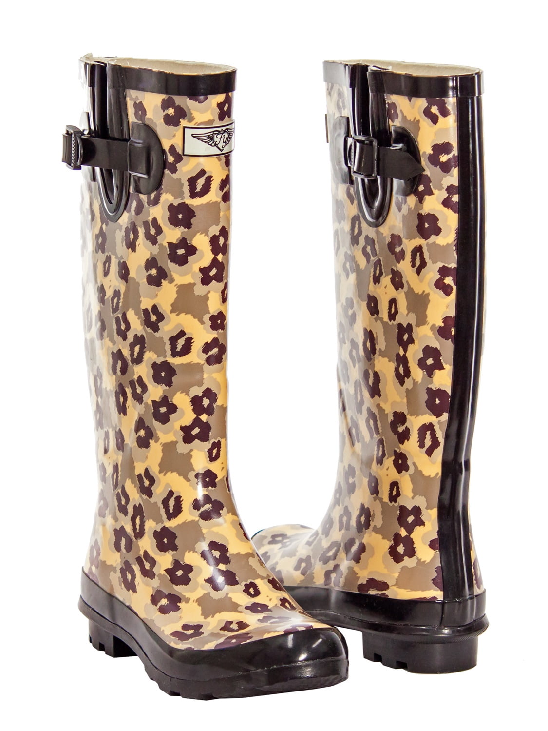 Forever Young Waterproof Cotton Lining Rain Boots, White, 5