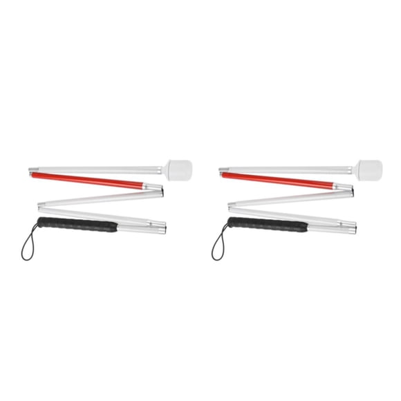Eigraketly Foldable Blind 5 Sections Cane Adjustable Crutch Blind Stick Type1 NO1