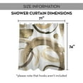 thumbnail image 7 of Creative Products Beige Abstract Circles 71x74 Shower Curtain, 7 of 7