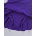 thumbnail image 6 of Fldy Kids Girls Rhinestone Mesh Splice Ballet Leotard Skirt Lyrical Dance Ice Skating Dress Violet 12, 6 of 7