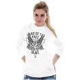 thumbnail image 3 of Land of the Free Because of the Brave Long Sleeve TShirt Men Women Brisco Brands X, 3 of 6