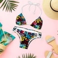 thumbnail image 6 of Graffiti Detachable Sponge Adjustable Strap Bikini Set, Two-Pack Swim Suits for Versatile Swim Wear Looks, 6 of 6