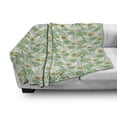 thumbnail image 2 of Gardening Soft Flannel Fleece Throw Blanket, Buttercup Flowers Field Leaf Botany Flourish in the Yard Summer, Cozy Plush for Indoor and Outdoor Use, 60" x 80", Green and Pastel Yellow, by Ambesonne, 2 of 5