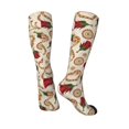 thumbnail image 2 of Knee High Socks - Valentine's Day Rose Softball Soccer Socks basketball Football Socks Casual Long Socks for Women/Men Tube Socks, 2 of 7