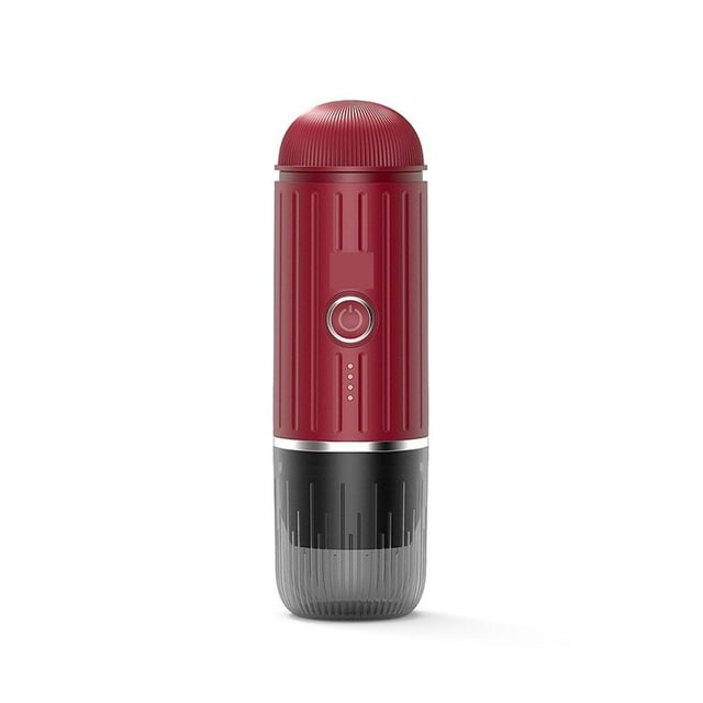 Machine à Café Portable Chauffante Compatible Capsule et Café Moulu, Cafetière Espresso de Voyage pour Camping et Bureau avec Sac Portable, Réservoir Amovible