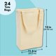 thumbnail image 3 of Juego de 24 bolsas de lona de algodón en blanco para mujer, para manualidades, bricolaje, reutilizables, para comestibles y suministros, bolsas de regalo de tela, 33 x 29 cm, 3 of 8