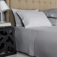 thumbnail image 4 of 300 Thread Count 100% Egyptian Cotton 4-Piece Bed Sheet Set (1 Flat, 1 Fitted Sheet, 2 Pillow Covers) 27 Inches Deep Pocket Solid, 4 of 6