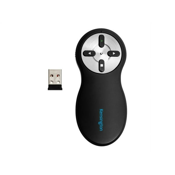 Kensington Wireless Presenter - Presentation remote control - 4 buttons - RF - black - TAA Compliant