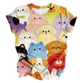 thumbnail image 4 of MEICHEN Spring Cute Animal Print Casual and Comfortable Women's Blouse Summer T Shirts for Women, 4 of 4