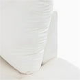 thumbnail image 6 of Hommoo White Fannel 2-Piece Living Room Sofa Set, Modern Indoor L-shaped Sofa Set, Suitable for Apartments, Offices, White (No Ottoman), 6 of 6