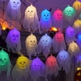 thumbnail image 2 of Musbetu Halloween Skull String Lights Multicolor Skull Shaped LED Lights Waterproof Decorative String Lights for Festivals Anniversary Makeup Parties, 2 of 7