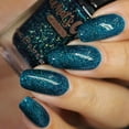 thumbnail image 6 of Whats Up Nails - Teal Good Moment Nail Polish Dark Teal with Gold to Green Iridescent Glitter Lacquer Varnish Made in USA 12 Free Cruelty Free Vegan Clean, 6 of 7