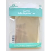 Way To Celebrate Easter Cello Bags with Twist Ties, Clear, 2 Pieces