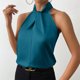 thumbnail image 4 of Blusas para las Mujeres Casual Verano Botón Sólido sin Mangas, Blusas sin Mangas para las Mujeres Ligero Verano Uso Diario, 4 of 6