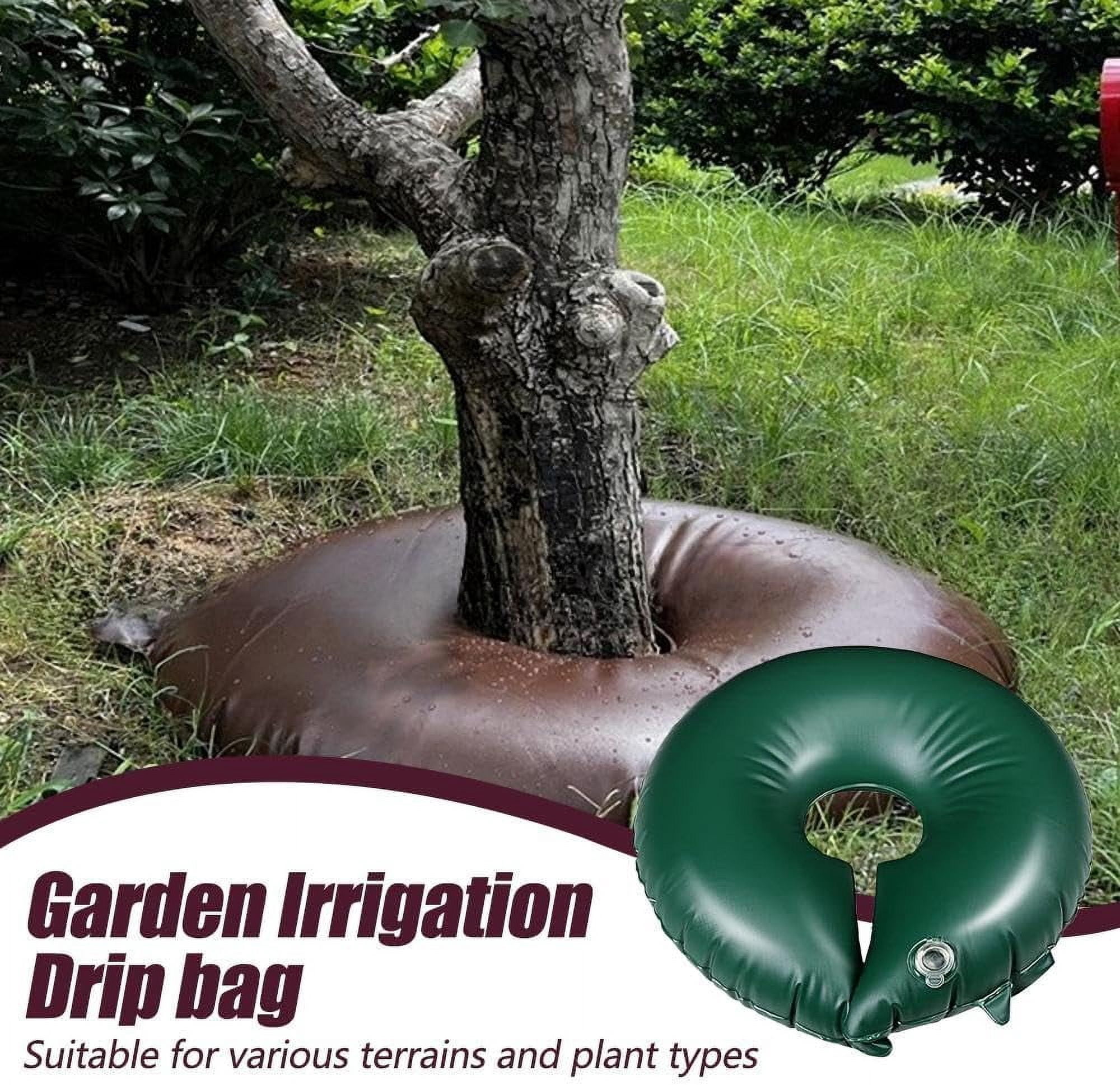 Tree Watering Bag, 2025 New Slow Release Tree Watering Ring, PVC Drip Irrigation Water Pouch Round Watering Bags Automatic Drip System for Planting Gardening Trees and Shrubs