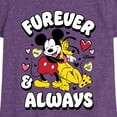 thumbnail image 3 of Disney - Furever And Always - Toddler & Youth Girls Short Sleeve Graphic T-Shirt, 3 of 5
