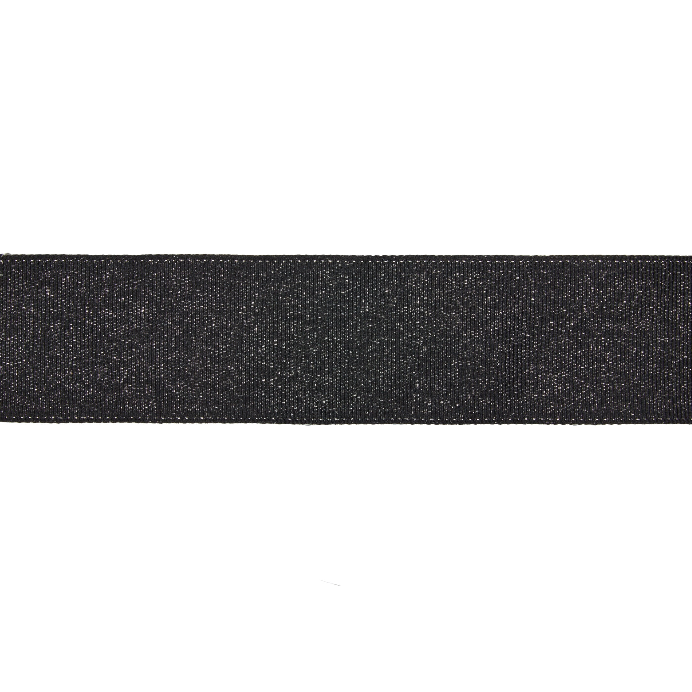 Offray wired glitter black 1-1/2 inch x 9ft ribbon, for crafts, gifting and home decoration.