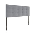 thumbnail image 2 of Home Design Gina King Tufted Upholstered Headboard with Button Tufts and Adjustable Height, Gray, Easy assembly, 2 of 7