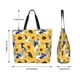 thumbnail image 5 of Fotbe Blue Striped Sunflower Bolsa Tote Estética de Lona con Estampado para Mujer - Bolsa Reutilizable de Hombro Casual para Vacaciones, Compras, Trabajo y Gimnasio, 5 of 8