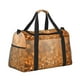 thumbnail image 2 of Balery Sparkling Orange and Black Bolsa de Gimnasio para Mujeres, Bolsa de Viaje con Bolsillo Húmedo, Bolsa de Fin de Semana para Mujeres, Bolsa de Viaje Resistente al Agua, 2 of 7