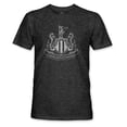 thumbnail image 2 of Men's 1863FC Heather Black Newcastle United Mono Badge Vintage Tri-Blend T-Shirt, 2 of 3