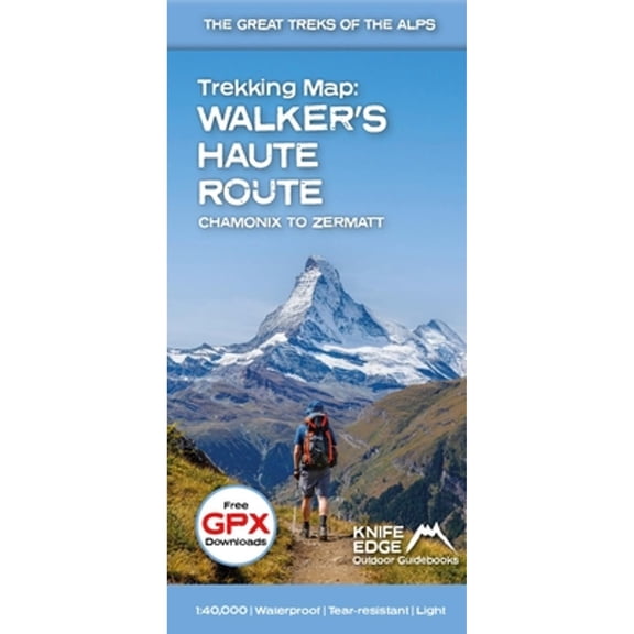 Pre-Owned Trekking Map: Walker's Haute Route: Chamonix to Zermatt: English/French/German (Paperback) by Andrew McCluggage