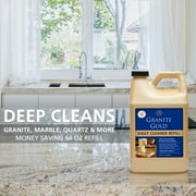 Daily Cleaner for Granite, Marble, Quartz and More, Refill Bottle, 64 fl oz