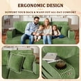 thumbnail image 4 of Homall 84''W Modern Sofa 3 Seat Adult Corduroy Couch with Wide Armrest Fabric Couch with USB Charging Ports for Living Room, Green, 4 of 8