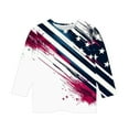 thumbnail image 5 of MKOSPLRT Kids USA Star Stripes Fourth July Tee Shirts 3/4 Sleeve Vintage Shirts Crew Neck American Flag Shirts for Girl Boy 3-12 Years, 5 of 5