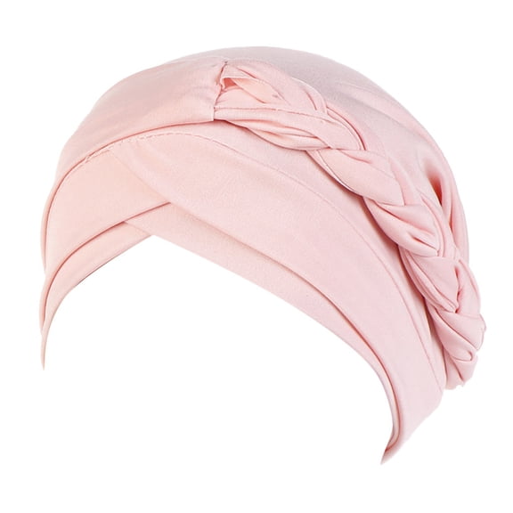 Fashion Wide Headband Women's Braided Turban Head Wrap with Pleated Crown and Full Coverage Hair Bands Accessories