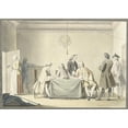 thumbnail image 3 of Jacobus Buys 14x11 Black Modern Framed Museum Art Print Titled - Session of Supervisory Directors Receiving the Liberal Dated, or 50th Medal, 12 September 1747 (1748), 3 of 5