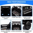 thumbnail image 2 of 12V Ride On Truck Car 2WD Electric Car with Remote Control, Electric Car for Kids with Spring Suspension, LED Lights, Music, 3 Speeds, 2 of 6