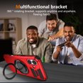 thumbnail image 5 of Dteck 360° Rotating Magnetic Stand Protective Case for iPhone 16,Shockproof TPU+PC Case Kickstand Back Cover for iPhone 16,Red, 5 of 5