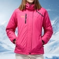 thumbnail image 2 of Winter Women's Windproof Oversized Snowsuit Thickened Warm Jacket Outdoor Cold Weather Coat, 2 of 9