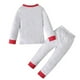 thumbnail image 4 of Conjunto de ropa de Navidad para niños y niñas, pijamas de manga larga, camiseta, Tops y pantalones, 2 piezas, ropa de dormir para el hogar, 4 of 4