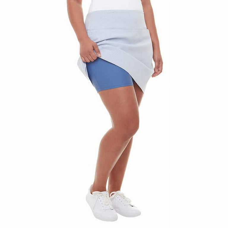 SC&CO Women's Comfortable Stretch Double Wraparound Skort Size: XL, Color:  Blue
