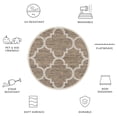thumbnail image 6 of Safavieh Courtyard Becky Geometric Indoor/Outdoor Area Rug, Brown, 5'3" x 5'3" Round, 6 of 10