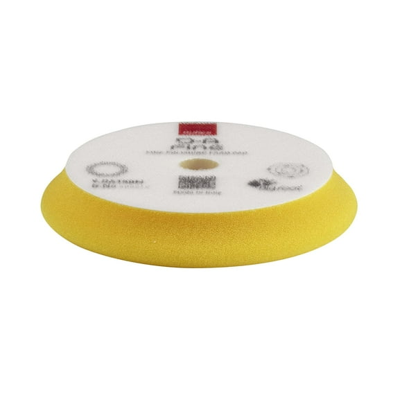 shiyou-Orbital Foam Polishing pad for Car Sanding, Polishing & Waxing, Dual Action Polisher Pad, Car Cleaning Supplies for Compounding(Yellow, 130/150mm, Single Pad, Fine)