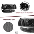 thumbnail image 4 of For 2000-2006 GMC Yukon Denali Projector Black Headlights Assembly Bumper Lamps, 4 of 8