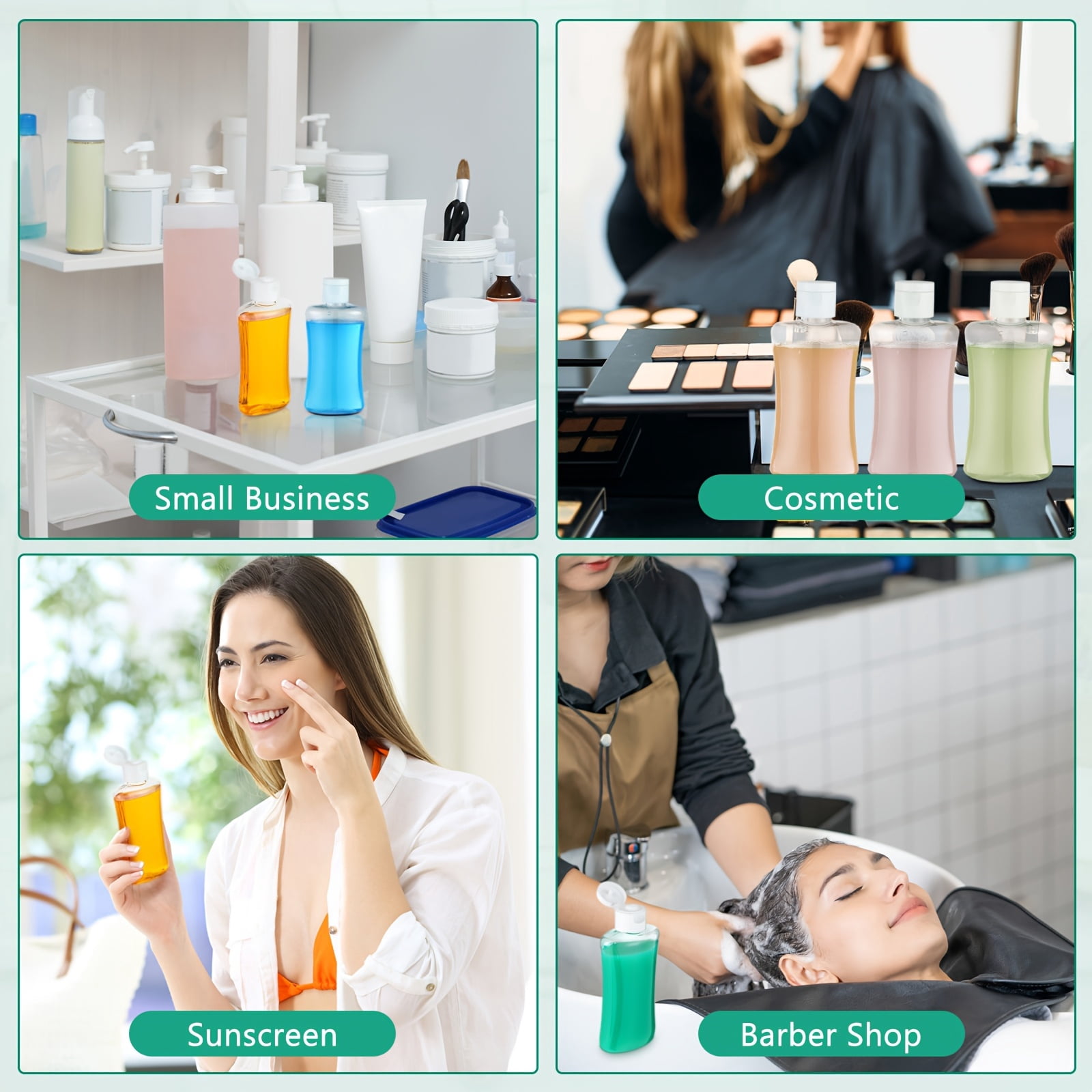 36 Pcs Travel Size Bottles 3.4 Oz, Leak Resistant Flip Top Plastic Containers for Shampoo Lotion Shower Gel, Refillable Portable Toiletry Bottles for Travel Essentials and Daily Use