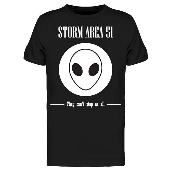 Storm Area 51 Cant Stop Us All Tee Men's -Image by Shutterstock