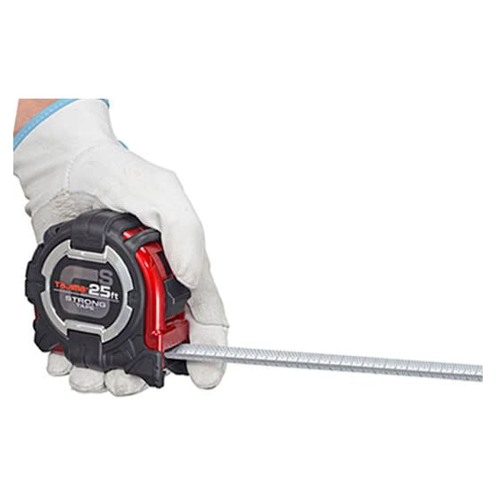 Tajima GSSF-25BW 25 ft. x 1-1/16 in. Steel Tape Measure with Safety Belt Holder