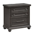 thumbnail image 5 of Harvest Home Black Night Stand w/ Charging Station, 5 of 7