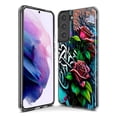 thumbnail image 3 of MUNDAZE Samsung Galaxy Note 20 Shockproof Clear Hybrid Protective Phone Case Red Roses Graffiti Painting Art Cover, 3 of 5