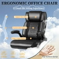 thumbnail image 3 of Bossin Big and Tall Executive Office Chair 400lbs with Flip-up Arms for Adult, Ergonomic High Back Lumber Support Adjustable Computer Desk Chair, 3 of 7