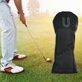thumbnail image 4 of Housses de Protection pour Tête de Golf en PU Imperméable - Motif 3 5 UT Putter Noir UT 27.5x10cm, 4 of 7